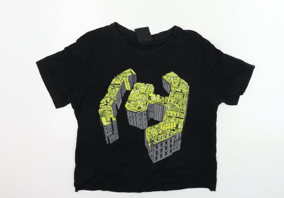 CROPP  Womens Black   Cropped T-Shirt Size S