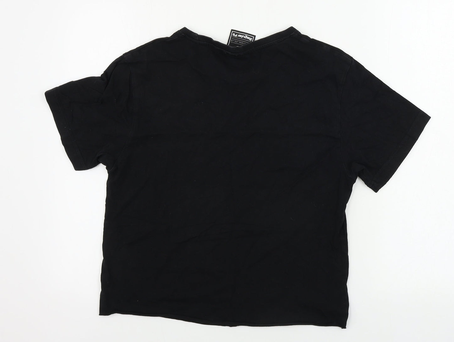 CROPP  Womens Black   Cropped T-Shirt Size S
