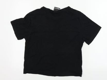 CROPP  Womens Black   Cropped T-Shirt Size S