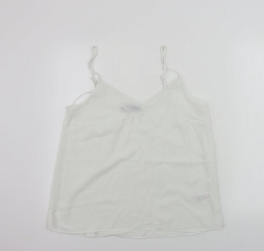 Womens UK Size 12 Marks and Spencer White Basic Blouse