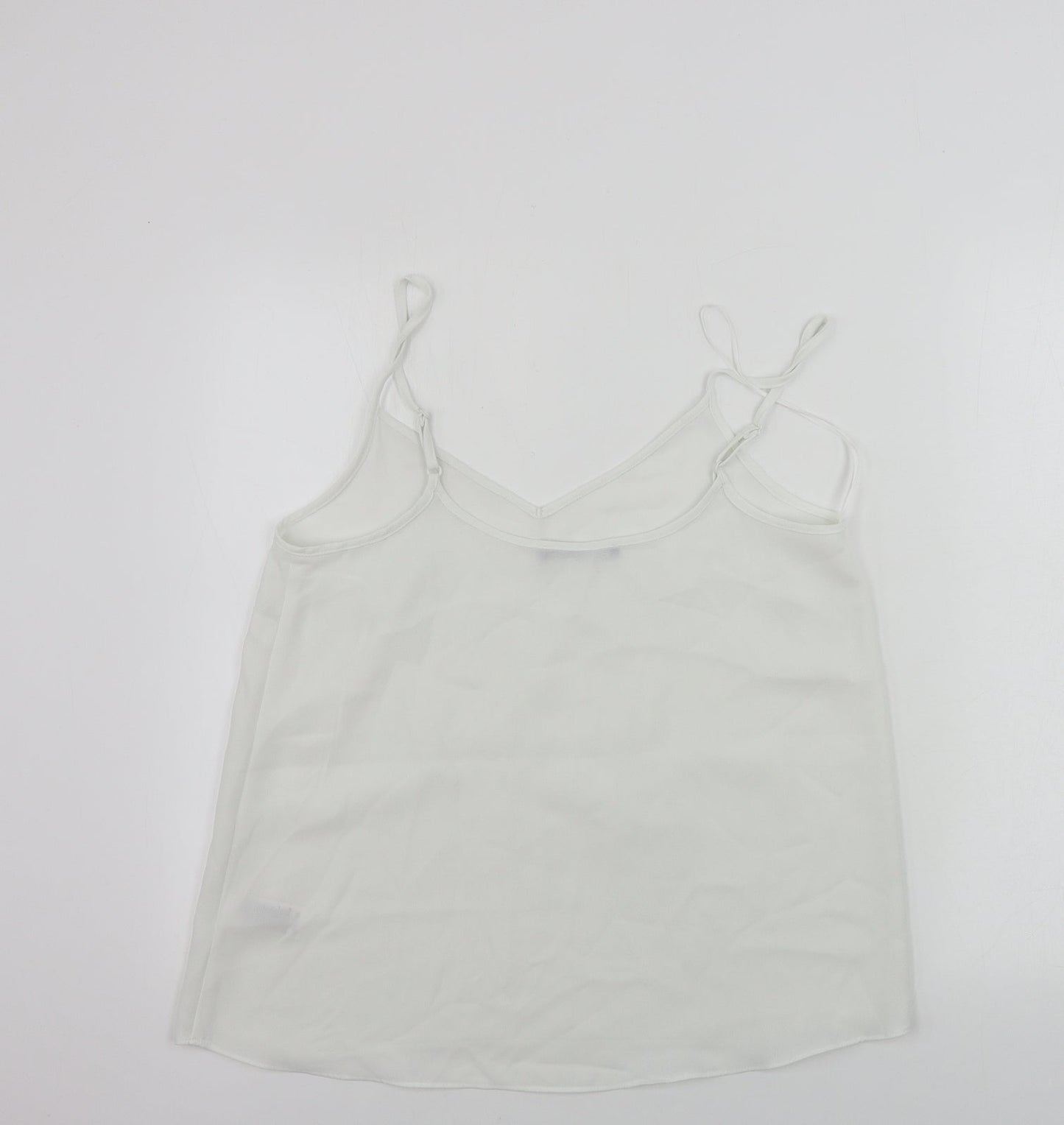 Womens UK Size 12 Marks and Spencer White Basic Blouse