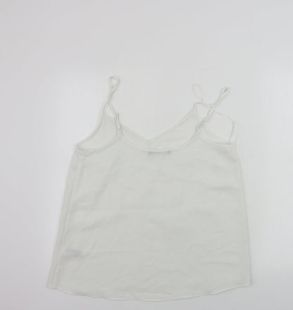 Womens UK Size 12 Marks and Spencer White Basic Blouse