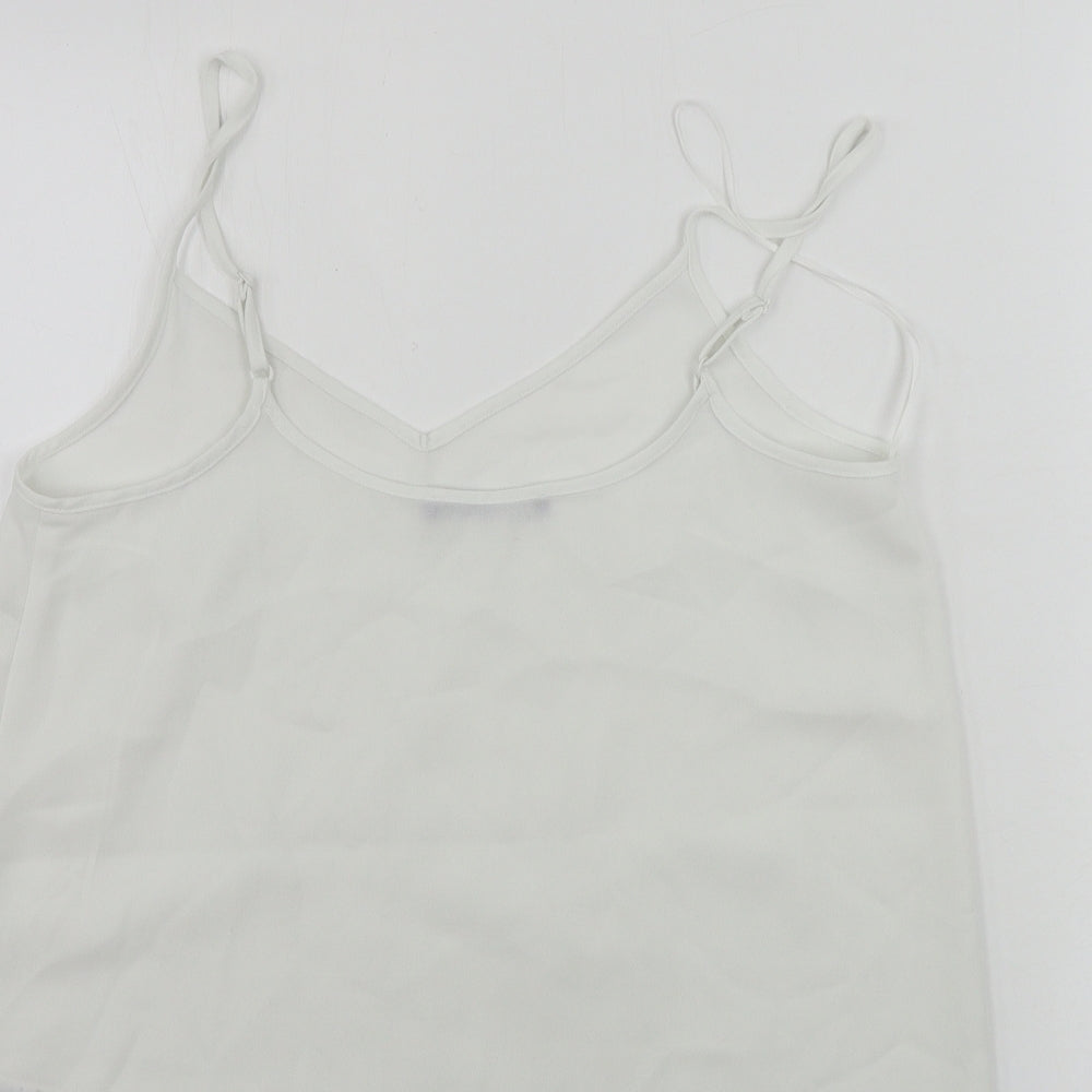 Womens UK Size 12 Marks and Spencer White Basic Blouse