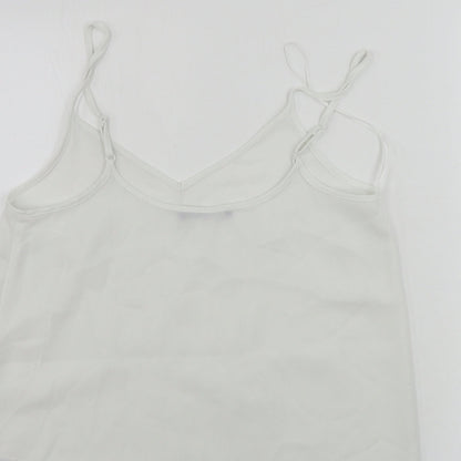 Womens UK Size 12 Marks and Spencer White Basic Blouse