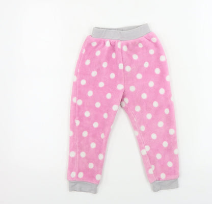 PJ Collections  Girls Pink   Sweatpants Trousers Size 3-4 Years