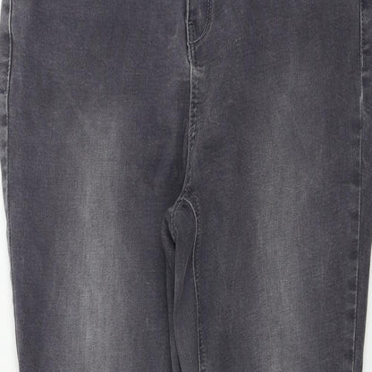 Womens UK Size 28 in Preworn Regular Fit Skinny Grey Jeans