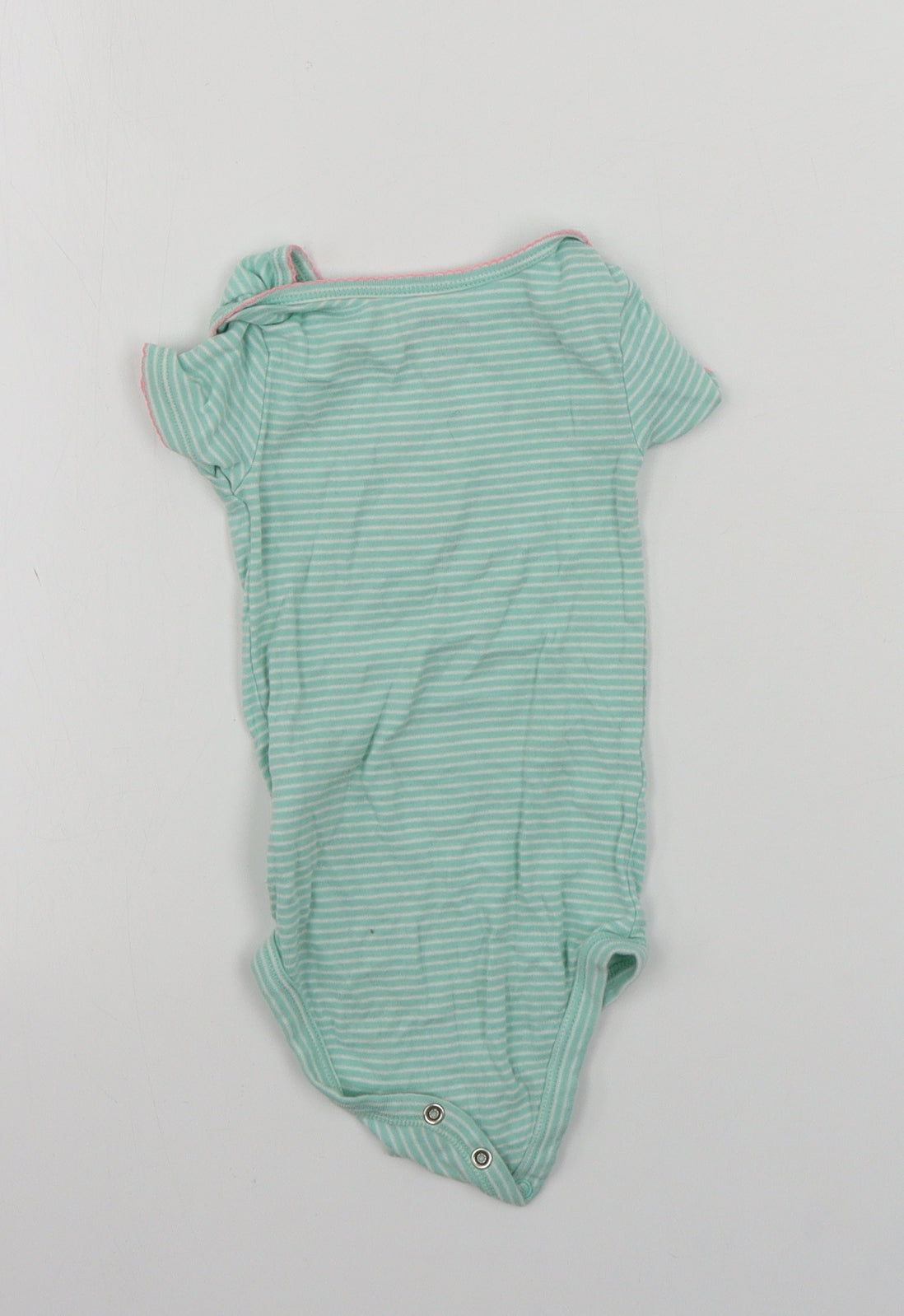 simple joys  Girls Blue Striped  Babygrow One-Piece Size 12 Months
