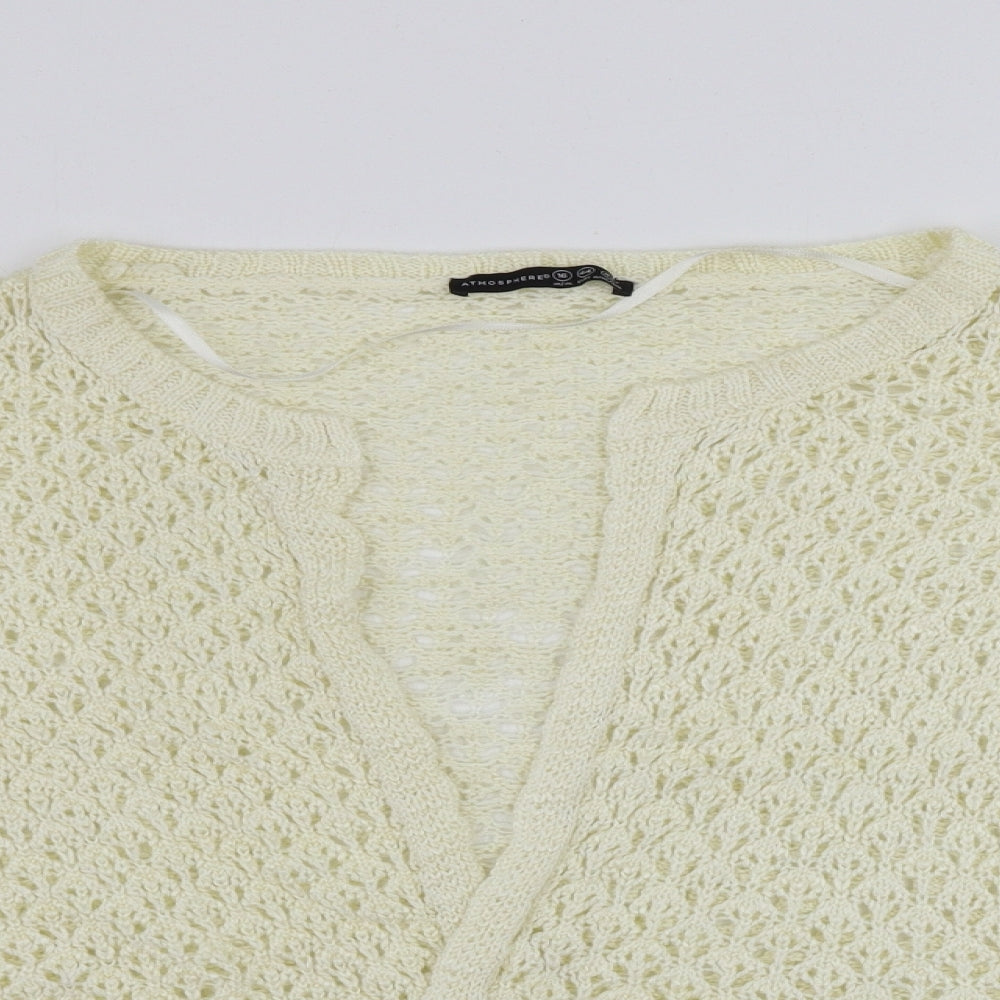 Womens UK Size 16 Atmosphere Beige Cardigan Jumper
