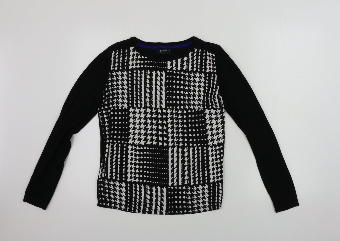 Womens UK Size 8 Matalan Black Pullover Jumper