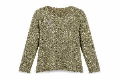 Womens UK Size M ALEXARA Green Pullover Jumper