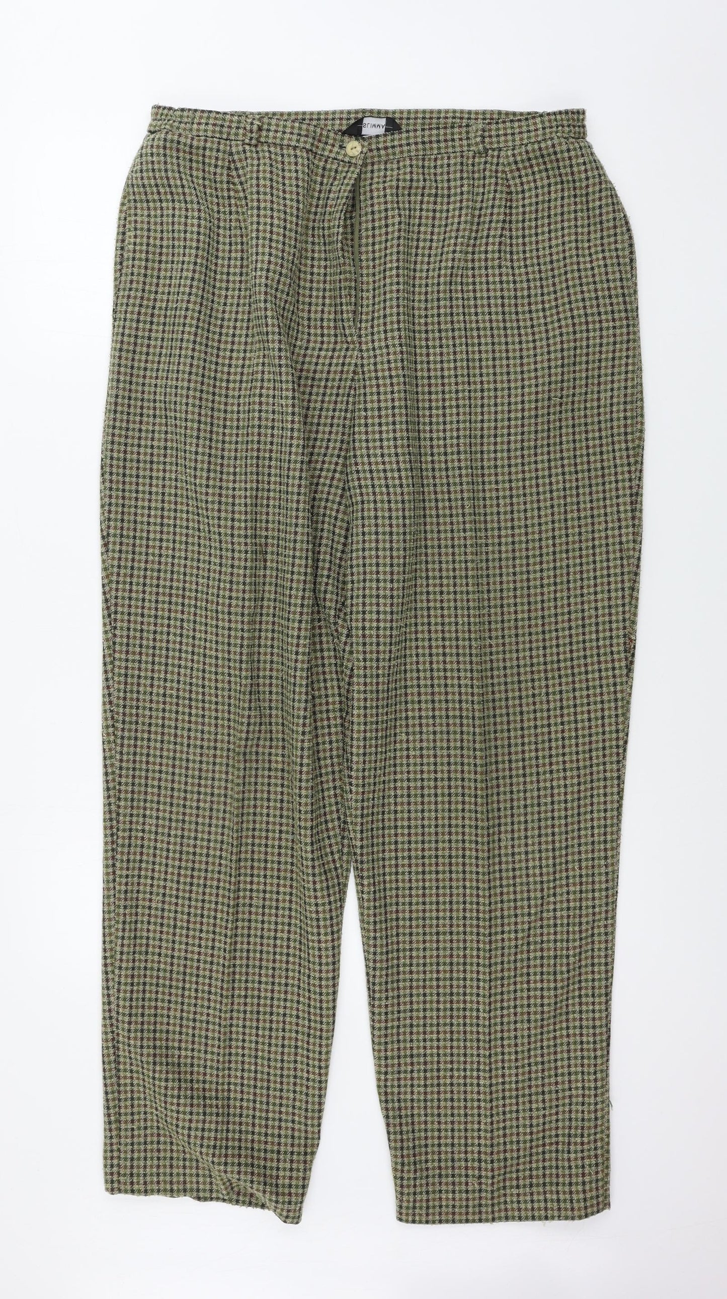 Womens UK Size 16 SLIMMA Regular Fit  Green Trousers