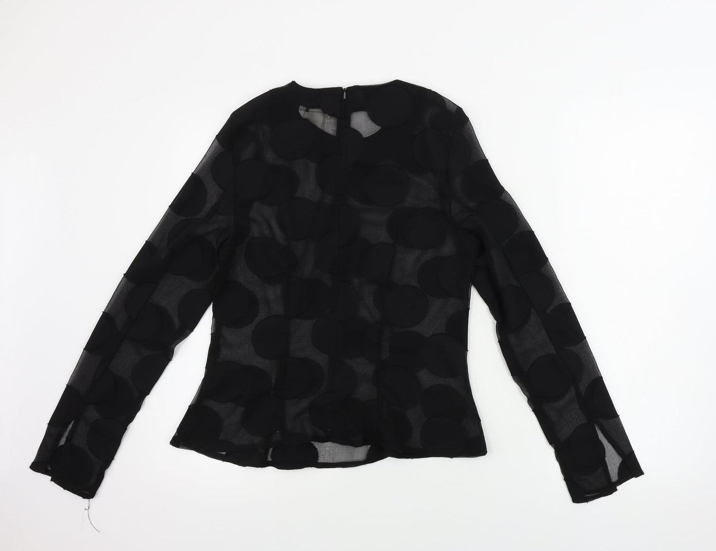 Womens UK Size 6 H&M Black Basic Blouse
