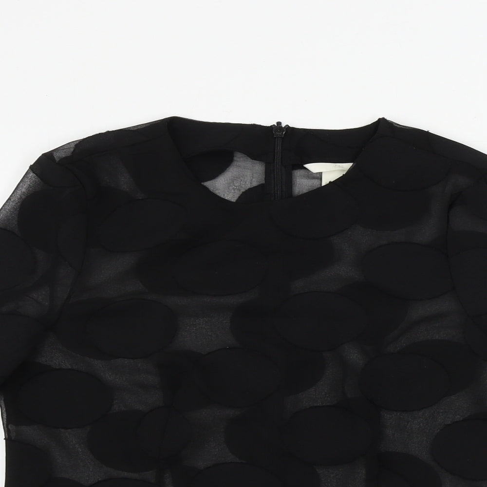 Womens UK Size 6 H&M Black Basic Blouse