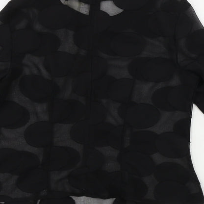 Womens UK Size 6 H&M Black Basic Blouse