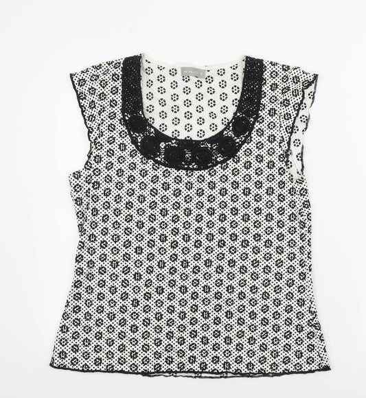 Womens UK Size 16 Marks and Spencer White Basic T-Shirt