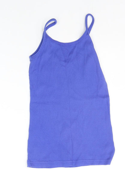 Womens UK Size 12 Logo Brown Basic Tank