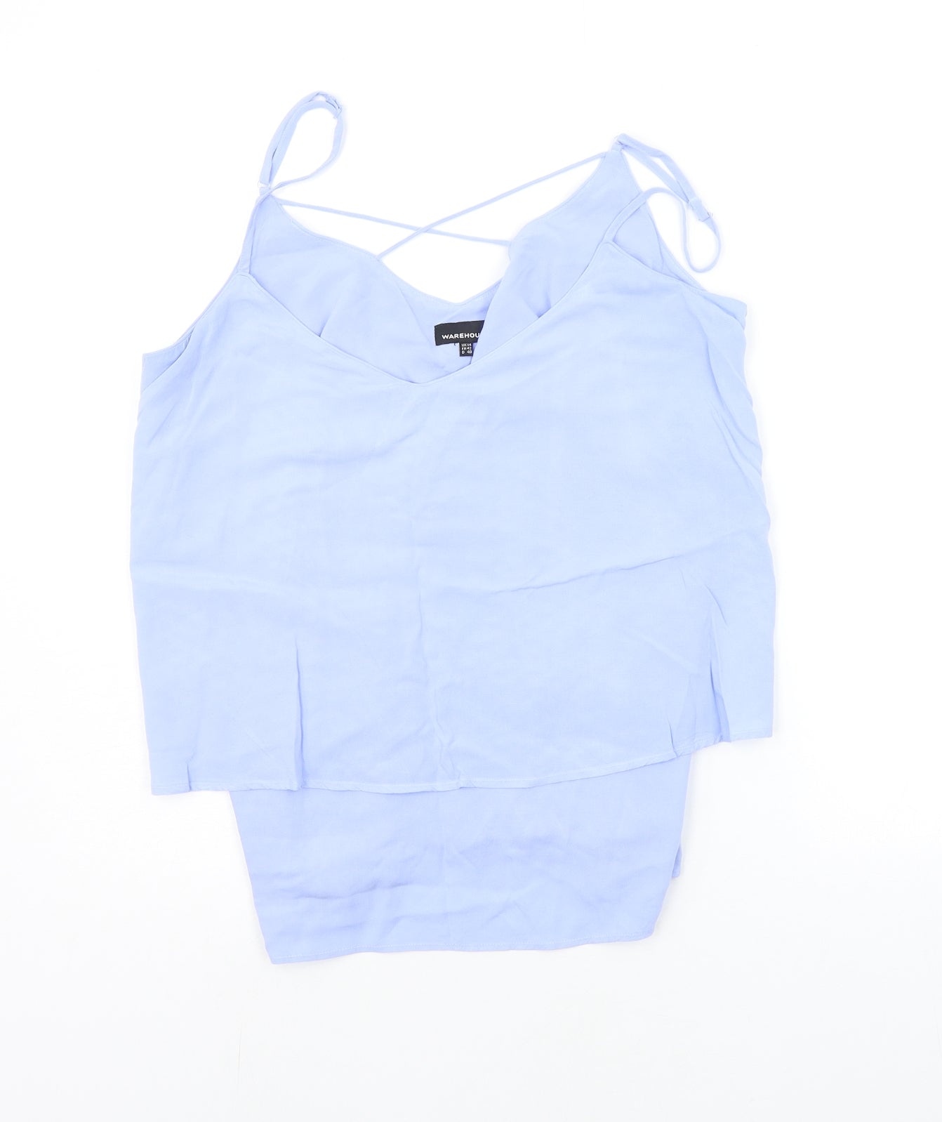 Womens UK Size 14 Warehouse Blue Basic Tank