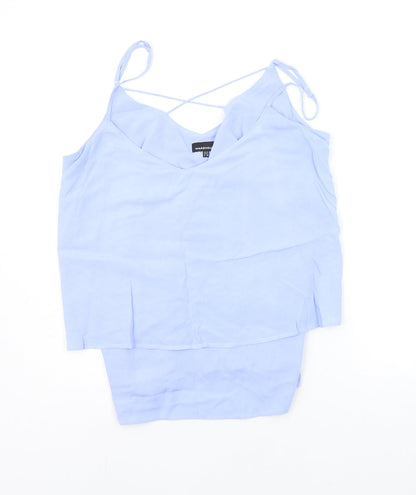 Womens UK Size 14 Warehouse Blue Basic Tank