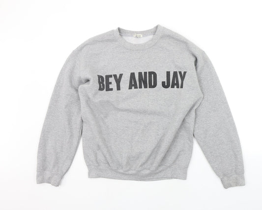 Womens UK Size M River Island Grey Pullover Jumper