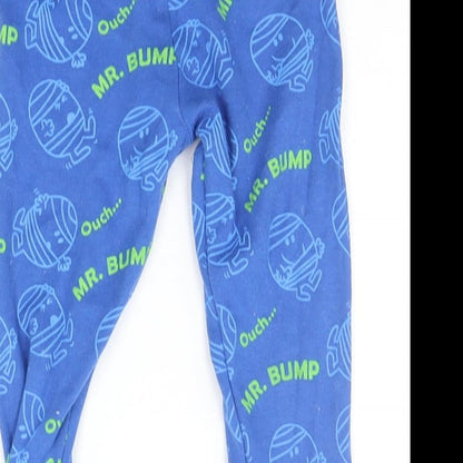 F&F Baby Blue Geometric  Jogger Leggings Size 9-12 Months