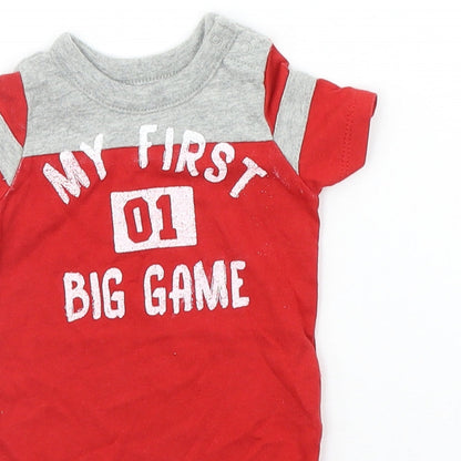 BABY GAP Baby Red   Babygrow One-Piece Size 0-3 Months