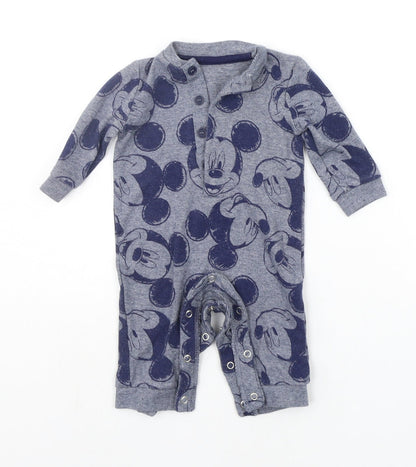 George Baby Grey Geometric  Babygrow One-Piece Size 3-6 Months  - DISNEY