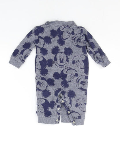 George Baby Grey Geometric  Babygrow One-Piece Size 3-6 Months  - DISNEY