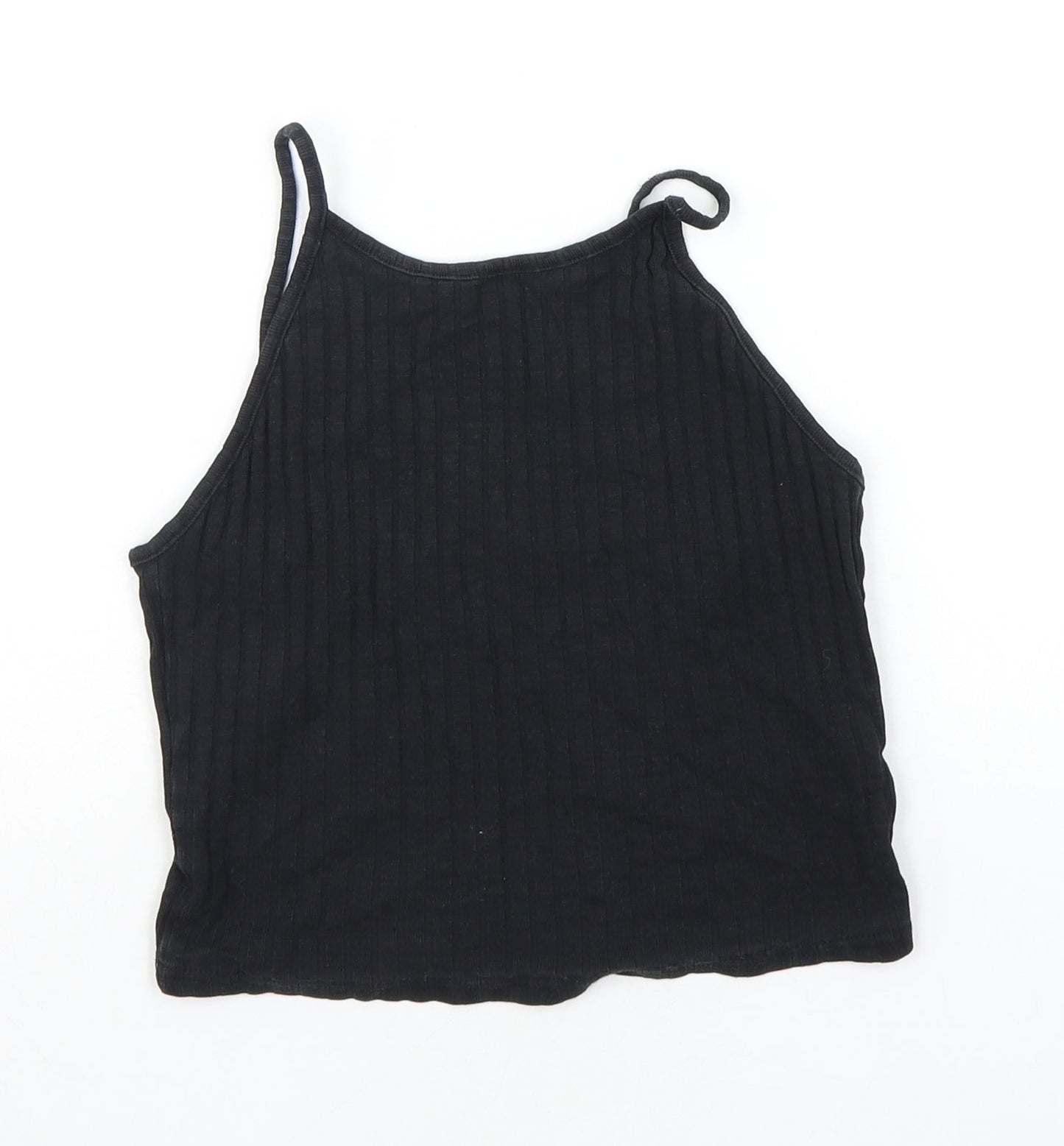 Womens UK Size 10 New Look Black Basic Tank