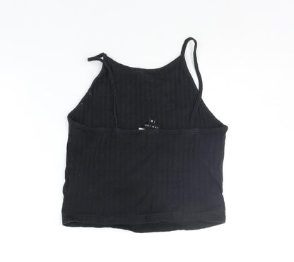Womens UK Size 10 New Look Black Basic Tank