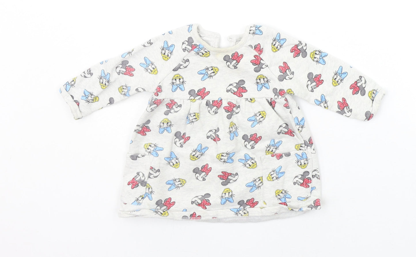 George Baby Grey Geometric  Pullover Jumper Size 6-9 Months  - DISNEY
