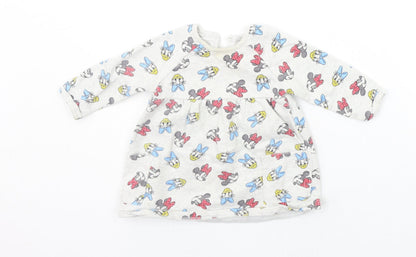 George Baby Grey Geometric  Pullover Jumper Size 6-9 Months  - DISNEY