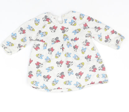 George Baby Grey Geometric  Pullover Jumper Size 6-9 Months  - DISNEY