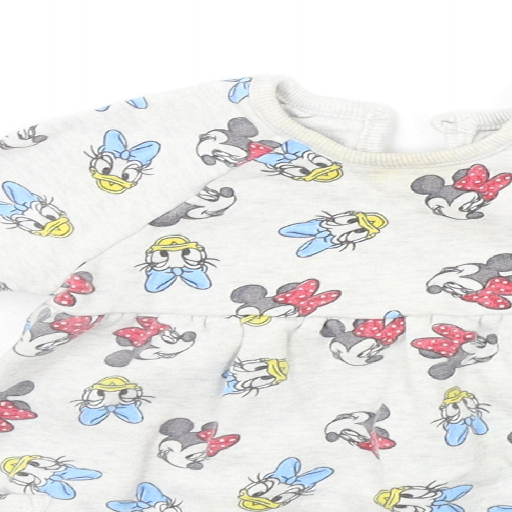 George Baby Grey Geometric  Pullover Jumper Size 6-9 Months  - DISNEY