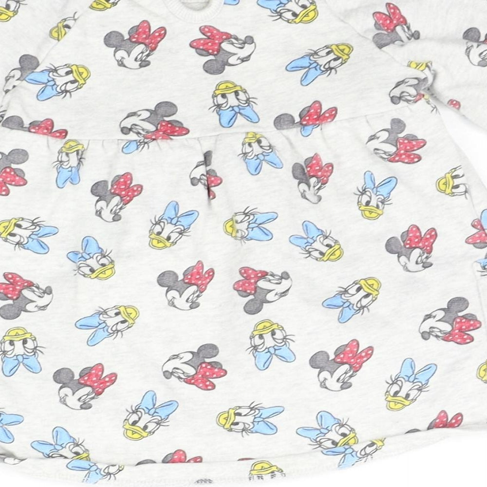 George Baby Grey Geometric  Pullover Jumper Size 6-9 Months  - DISNEY