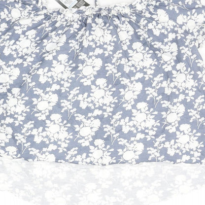 Primark Womens Grey Floral  Basic Blouse Size 10