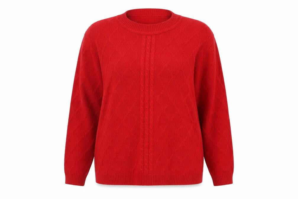 Womens UK Size 18 Berkertex Red Pullover Jumper