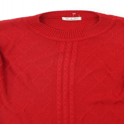 Womens UK Size 18 Berkertex Red Pullover Jumper