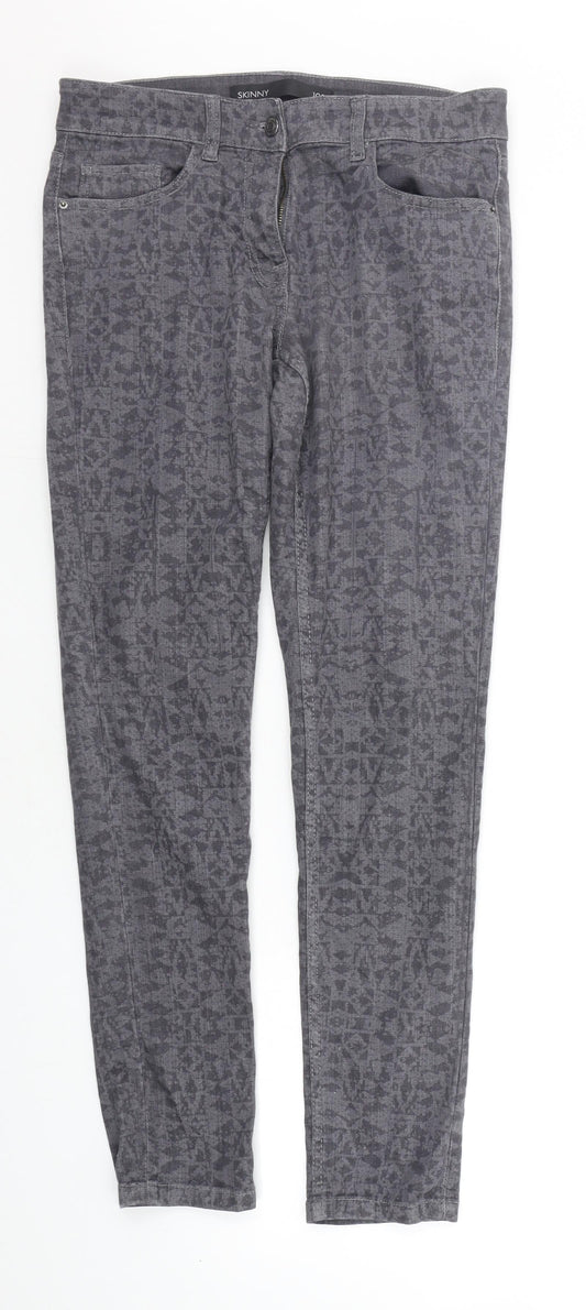 NEXT Womens Grey   Straight Jeans Size 10 L27 in