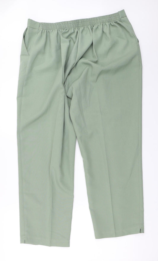 Womens UK Size 36 in Preworn Regular Fit  Green Trousers
