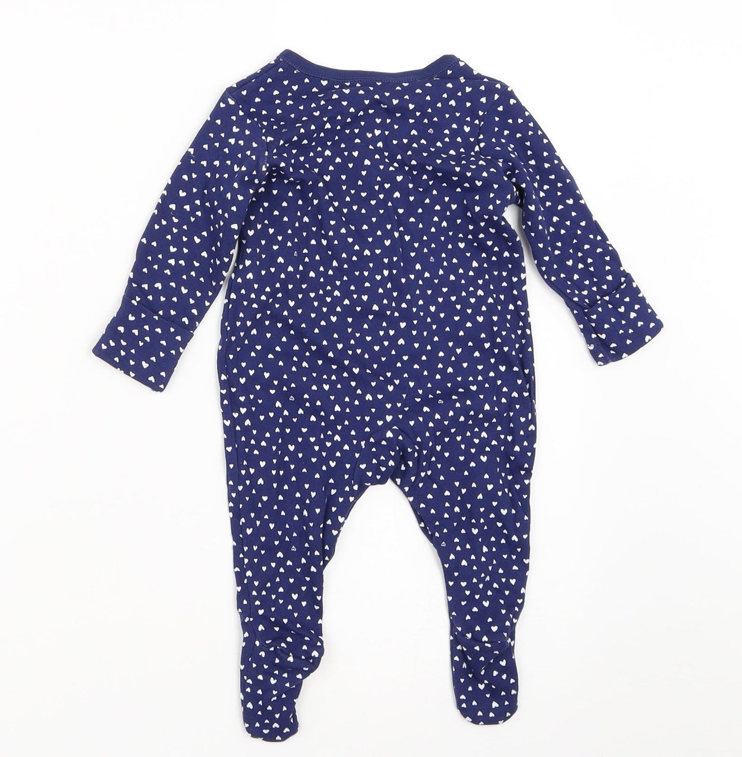 George Girls Blue   Babygrow One-Piece Size 0-3 Months