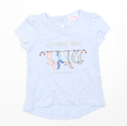 So Cute Girls Blue   Basic T-Shirt Size 6-9 Months