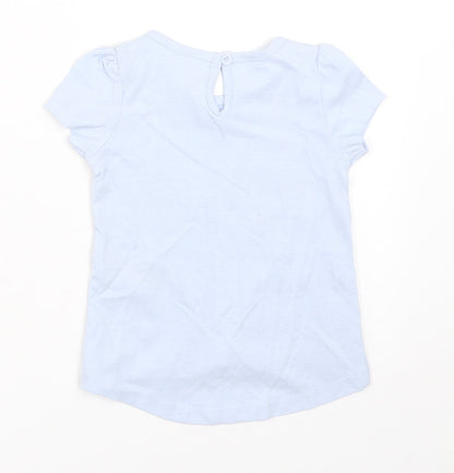 So Cute Girls Blue   Basic T-Shirt Size 6-9 Months