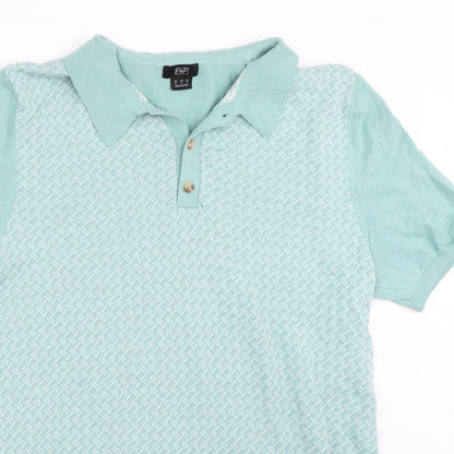 F&F Mens Blue    Polo Size M