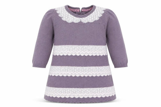 Marks and Spencer Girls Purple   Jumper Dress  Size 0-3 Months