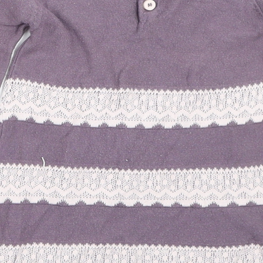 Marks and Spencer Girls Purple   Jumper Dress  Size 0-3 Months