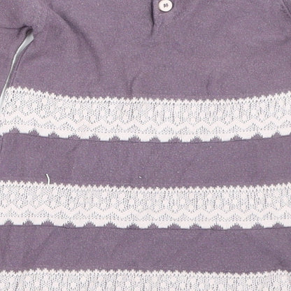 Marks and Spencer Girls Purple   Jumper Dress  Size 0-3 Months