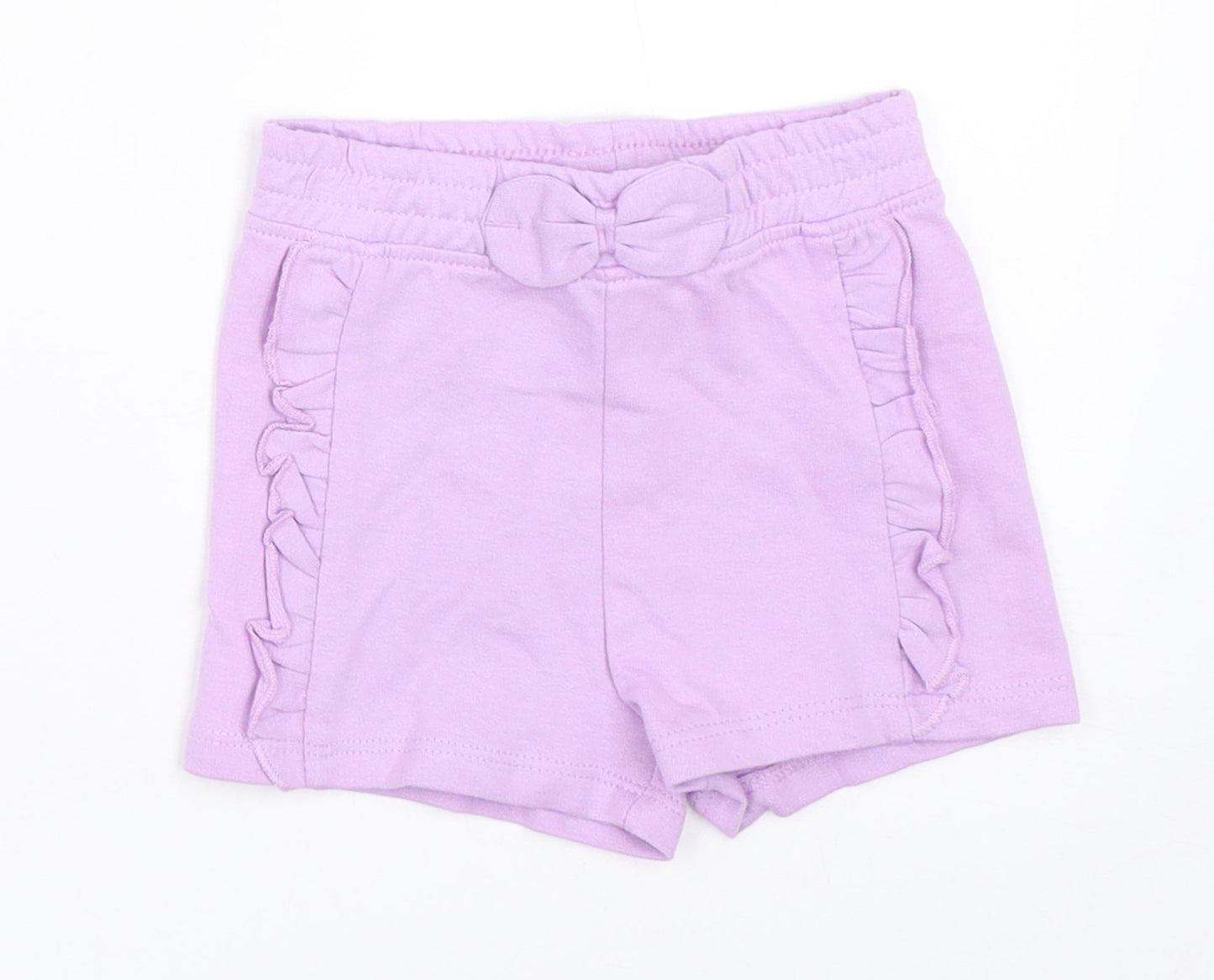 So Cute Girls Purple   Cropped Trousers Size 9-12 Months
