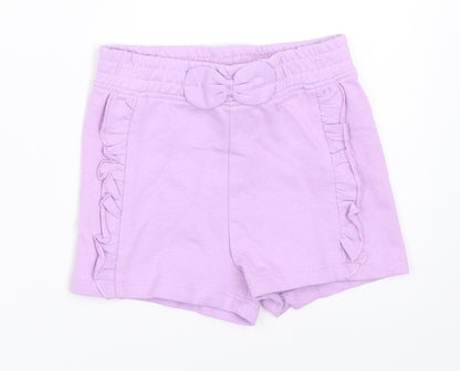 So Cute Girls Purple   Cropped Trousers Size 9-12 Months