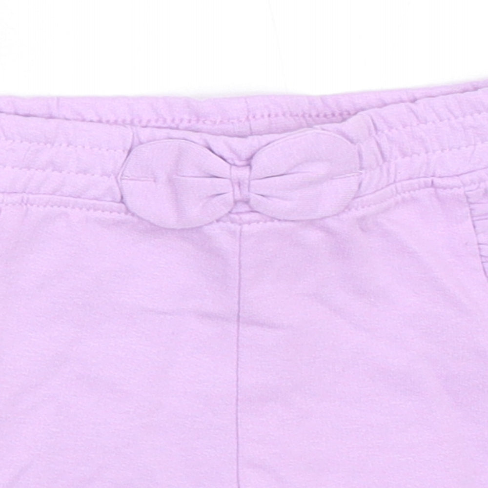 So Cute Girls Purple   Cropped Trousers Size 9-12 Months
