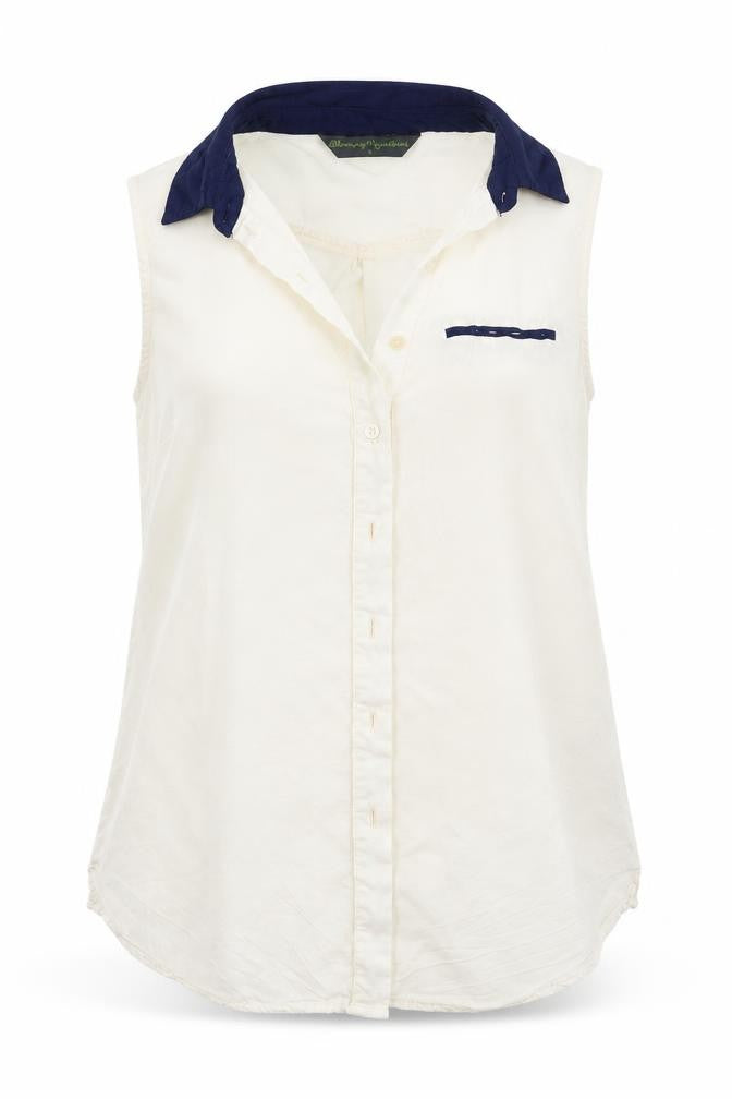 Womens UK Size 8 Blooming Marvellous White Basic Button-Up